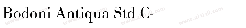 Bodoni Antiqua Std C字体转换